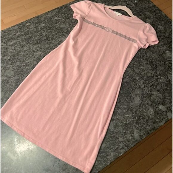HOST PICK!🥳 Authentic Gucci  Pink Rhinestone Bling GG Logo Girls Dress Size 8 - Picture 10 of 15